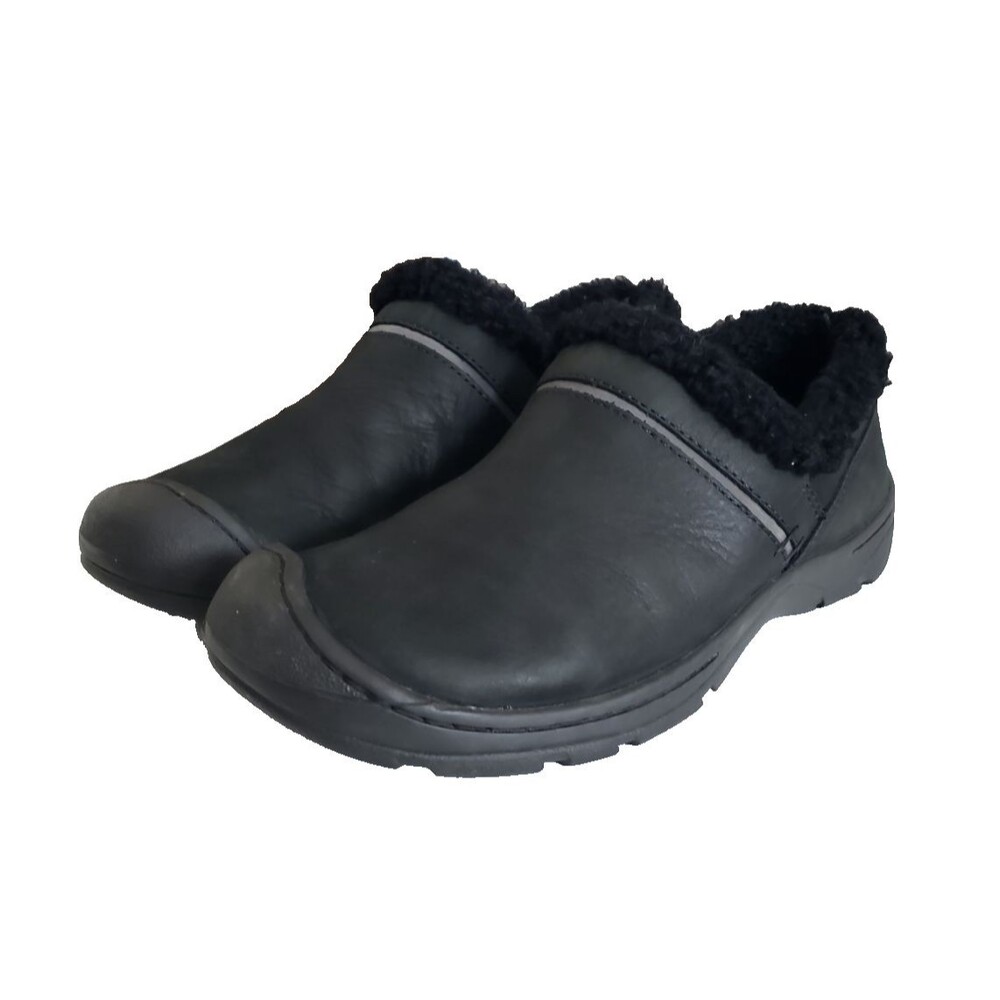 KEEN Women's Size 8 Crested Butte Black Sherpa Lined Slip On Shoes Casual